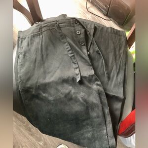 Express Black Button Fly Pants with Drawstring, Size XL